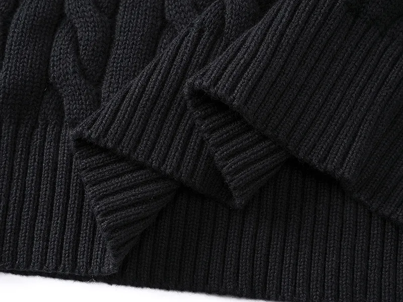 Style No. 2503 P220 Polo Ralph Lauren solid color comfortable thick cable twist knitted sweater Color: cream black navy gray Size: S (recommended within 120) m (recommended within 140) L (recommended within 160) xL (recommended within 180)